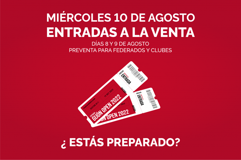 Las entradas del Gij�n Open se pondr�n a la venta el 10 de agosto